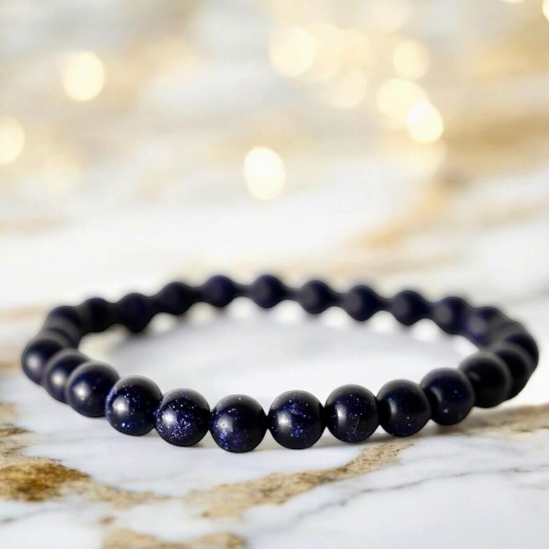 Blaufluss Kugelarmband - Glitzernder Nachthimmel