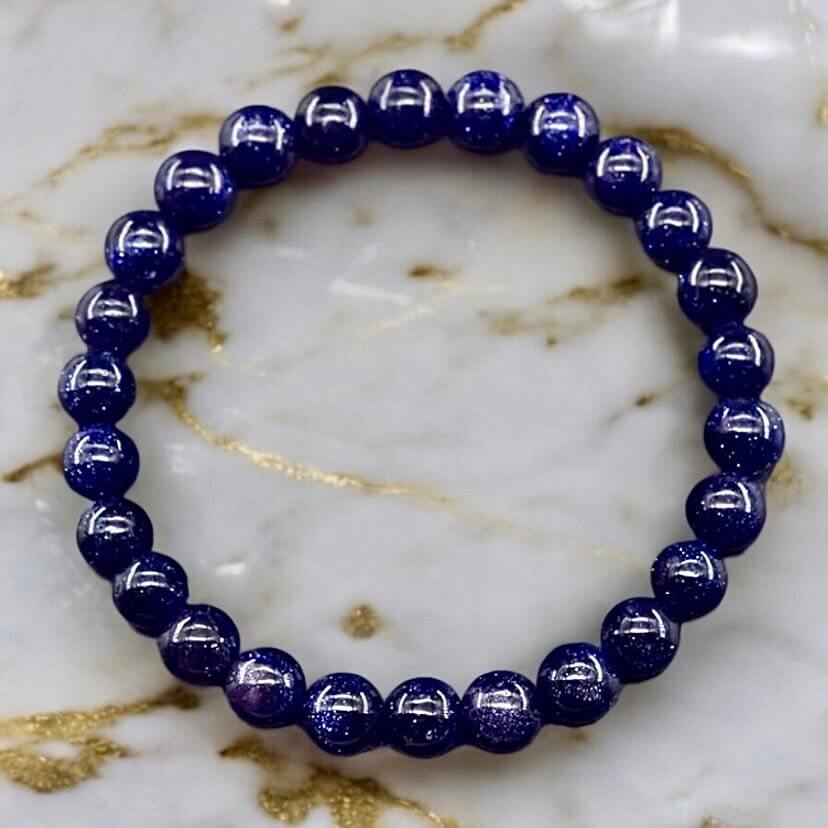 Blaufluss Kugelarmband - Glitzernder Nachthimmel