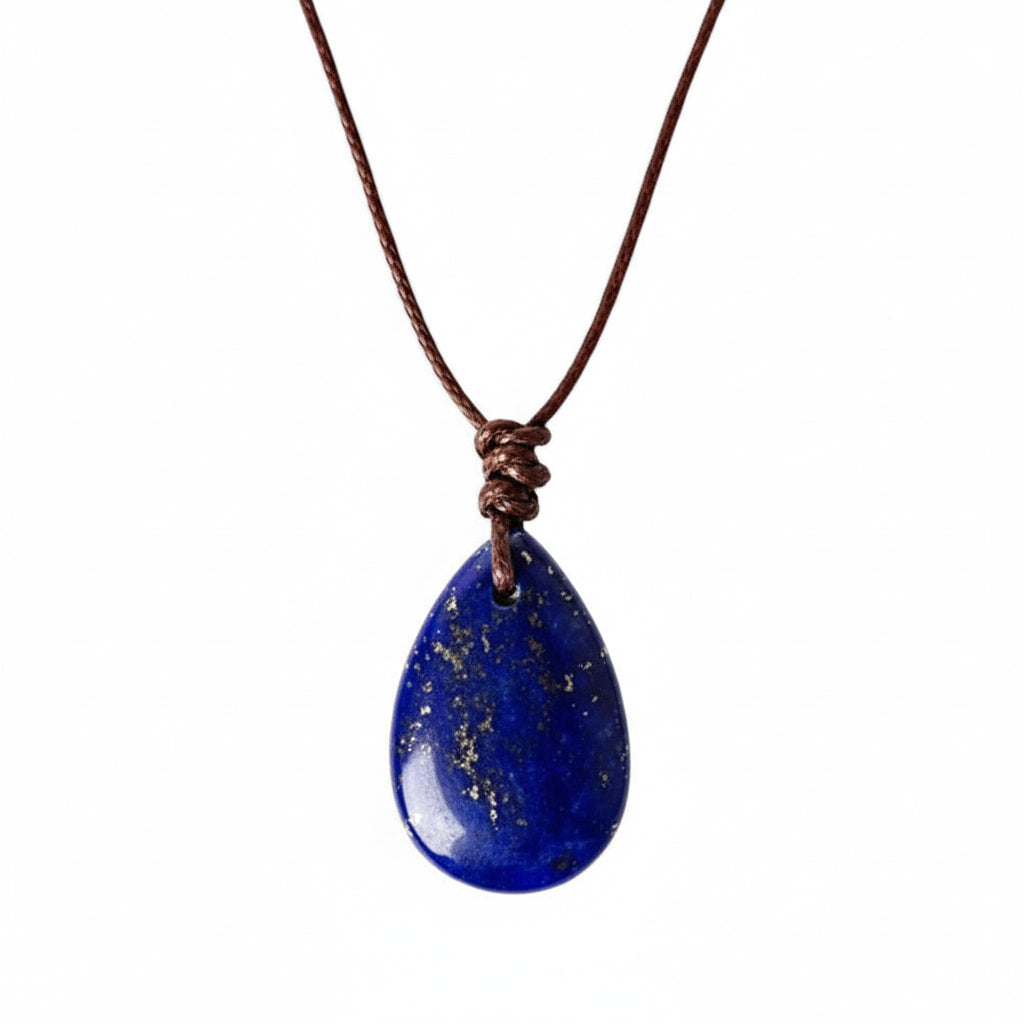 Lapislazuli Halskette - Tropfenförmiger Anhänger CrystalScents
