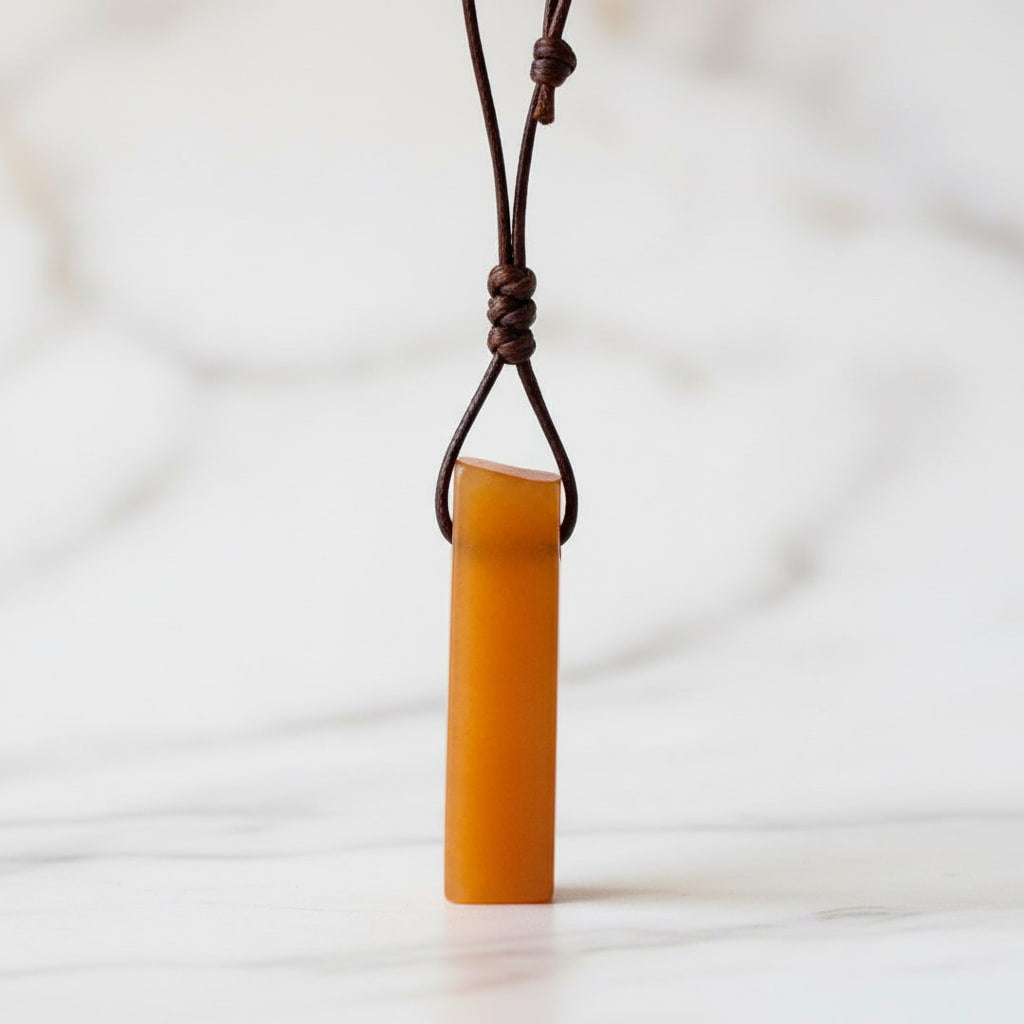 Jade Halskette - Sonnige Eleganz CrystalScents