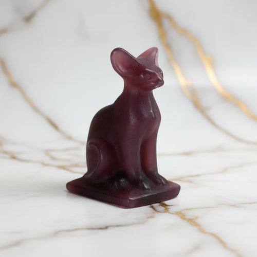 Katzenaugen Katzenskulptur - Wachsamer Beschützer