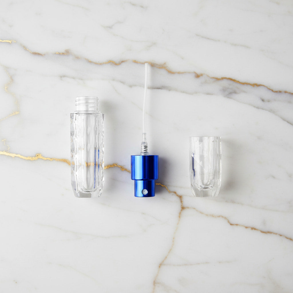 Parfümabfüller in Blau für unterwegs CrystalScents