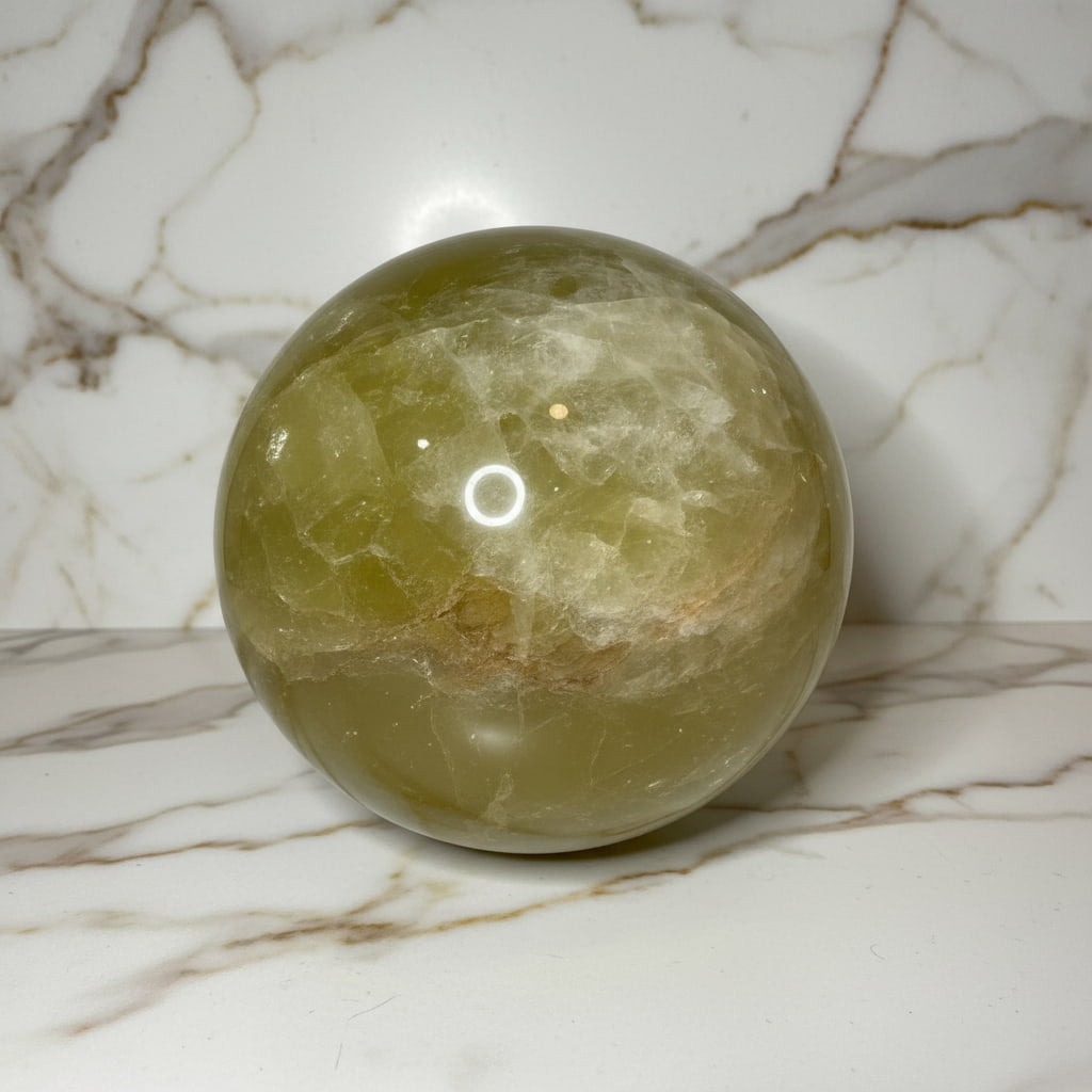 Große Citrin Kugel – Lebensfreude & Energie CrystalScents