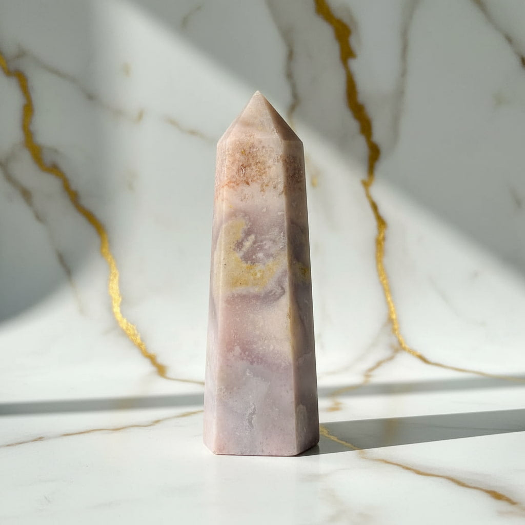 Amethyst Obelisk – Rosa Kristall für Harmonie & Raumenergie CrystalScents