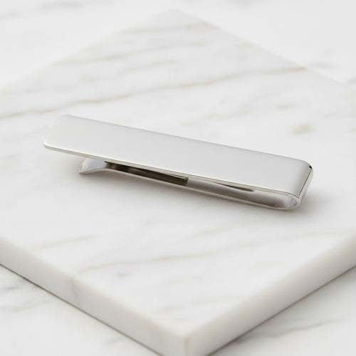 Krawattenklammer Wellenform in Silber – minimalistisches Design CrystalScents