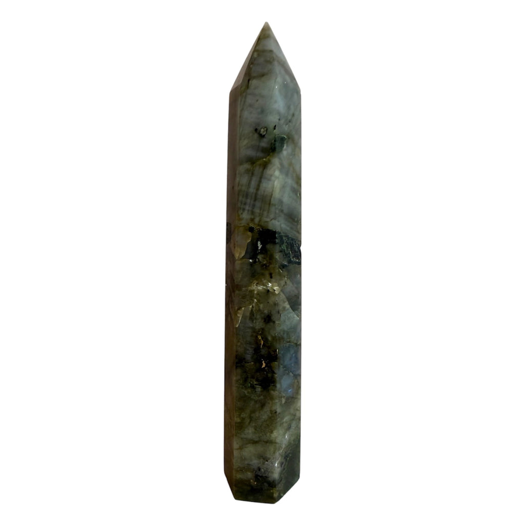 Labradorit Obelisk – Mut & Stärke