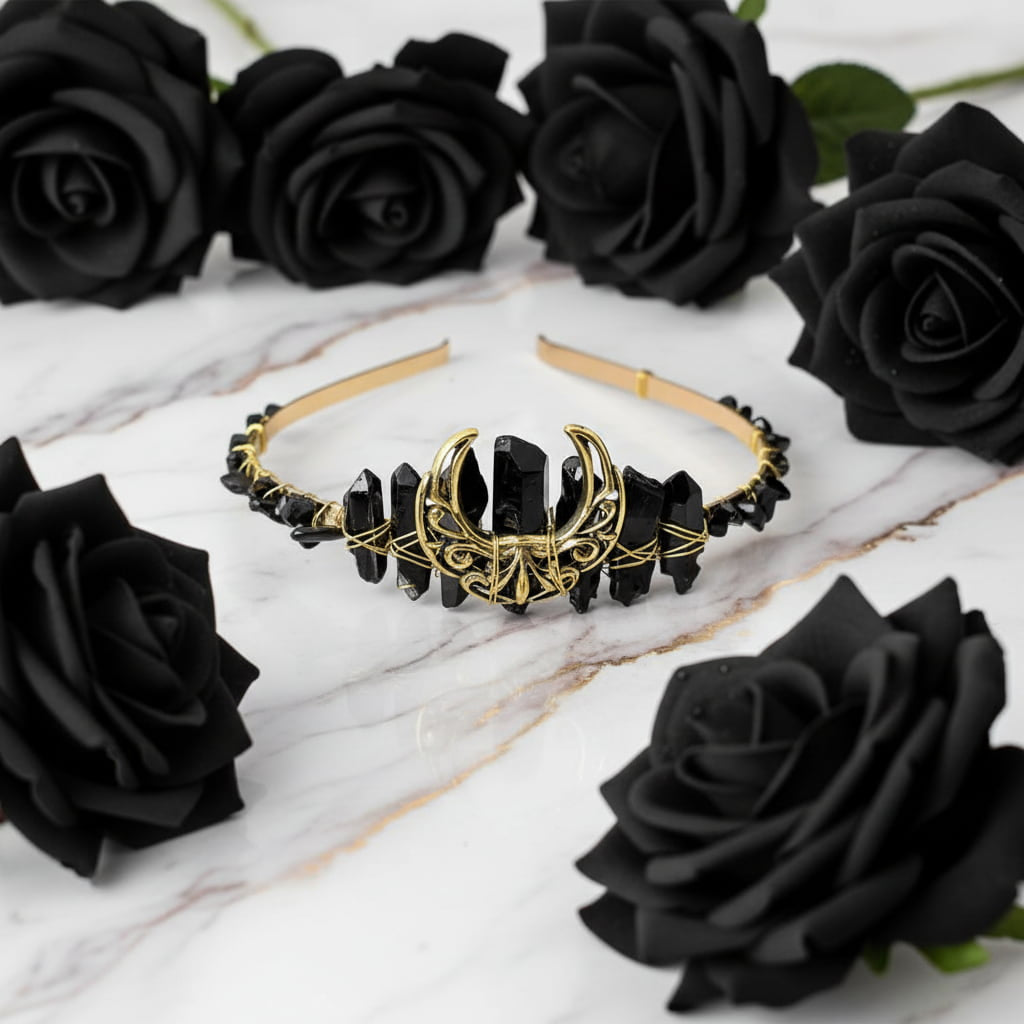 Obsidian Tiara - Eleganz & Mystik CrystalScents