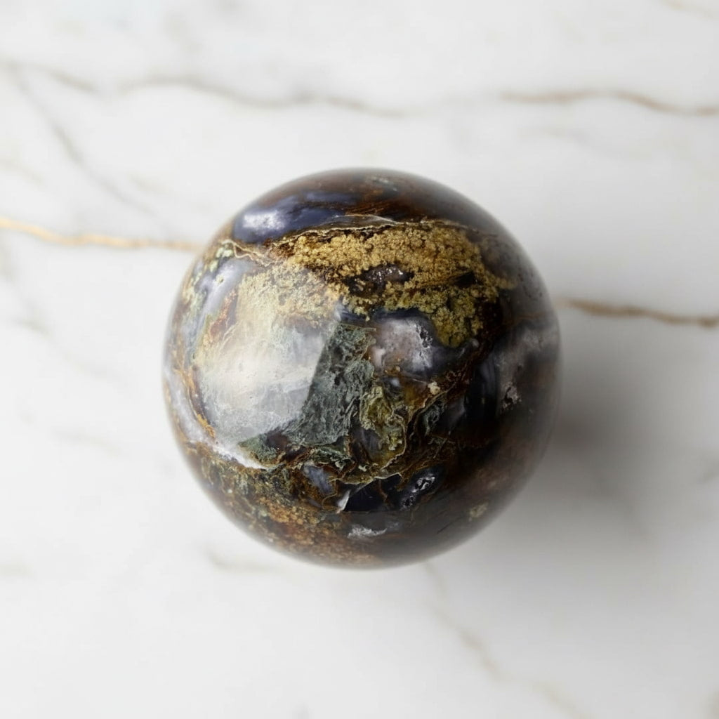 Moosachat Kugel – Naturnahes Wohnhighlight