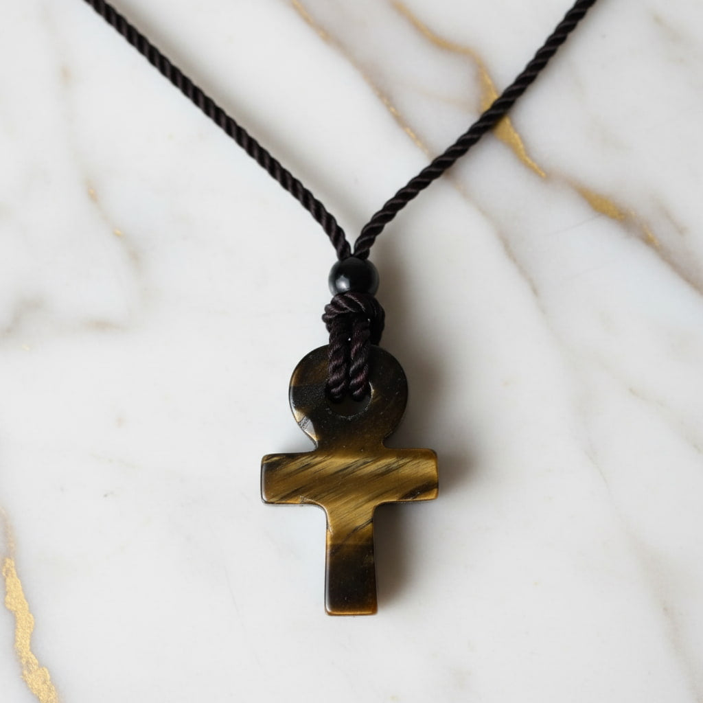 Tigerauge Halskette - Anch Anhänger JETZT sichern CrystalScents