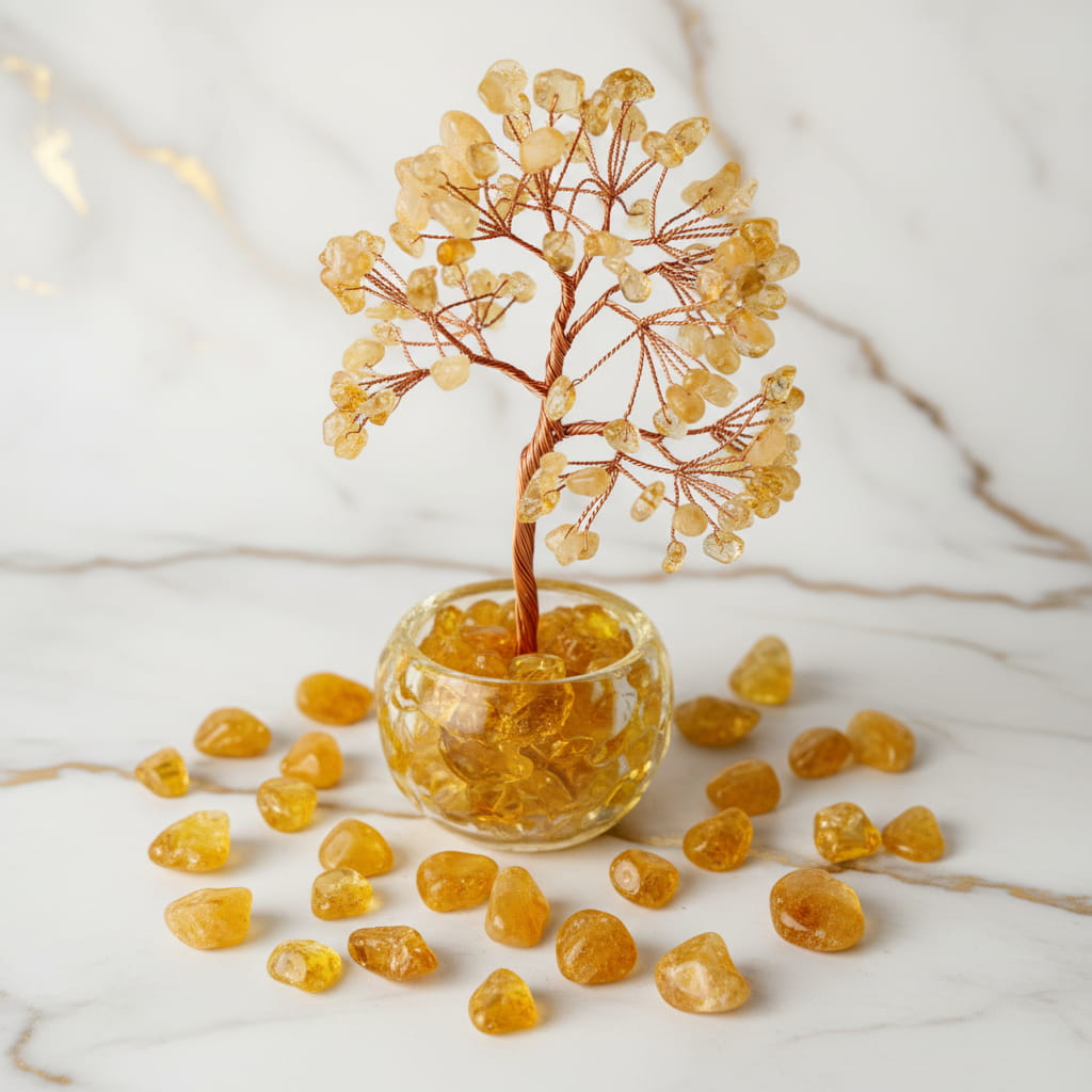 Citrin Baum – Strahlende Harmonie CrystalScents