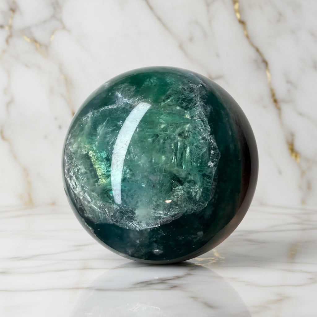 Fluorit Kugel – Kunstwerk der Natur