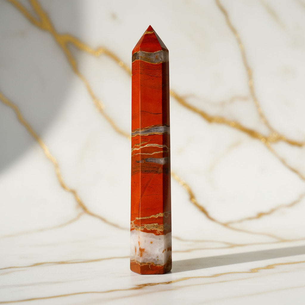Jaspis Obelisk – Kraftvolle Erdenergie JETZT sichern CrystalScents