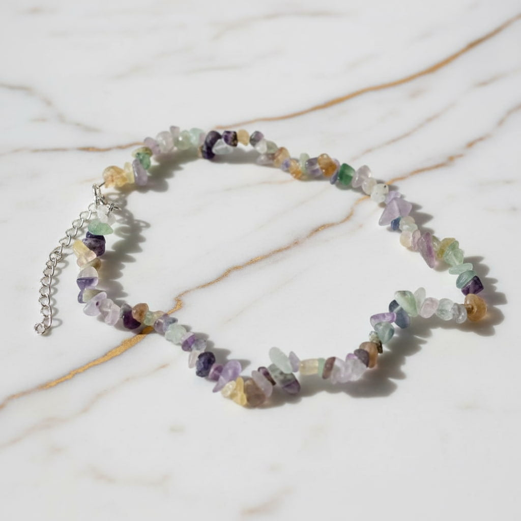 Fluorit Splitterhalskette - Fokus & Inspiration CrystalScents