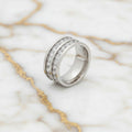 Ring Silber – mit zwei Strassreihen CrystalScents
