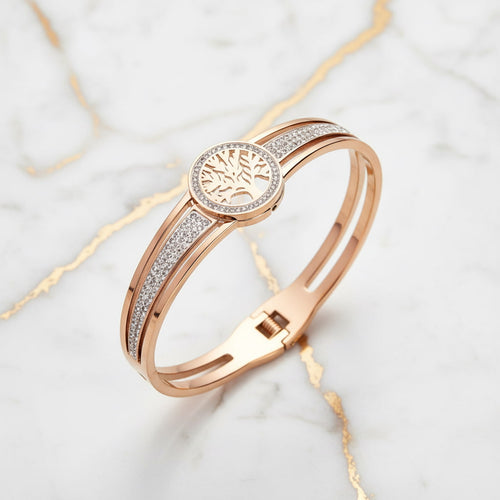 Armband Roségold – Baum des Lebens CrystalScents