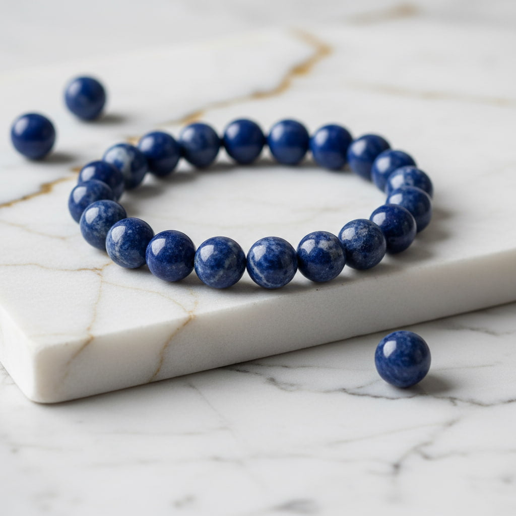 Sodalit Kugelarmband – Stilvolles Schmuckstück CrystalScents