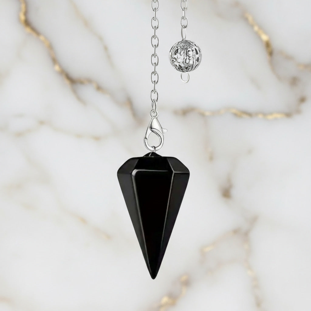 Obsidian Pendel –  Fokus & Stabilität