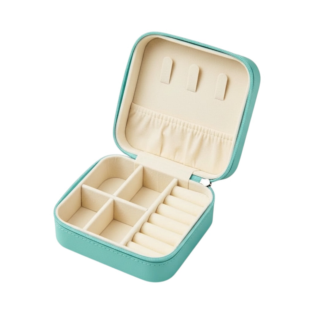 Schmuckbox Türkis – Stilvolle Aufbewahrung für Ringe & Ketten CrystalScents