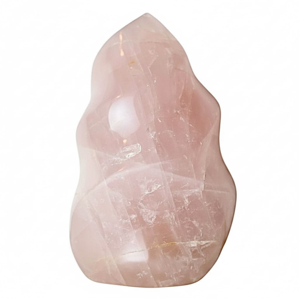 Große Rosenquarz Flamme – Ausdrucksstarkes Naturjuwel CrystalScents