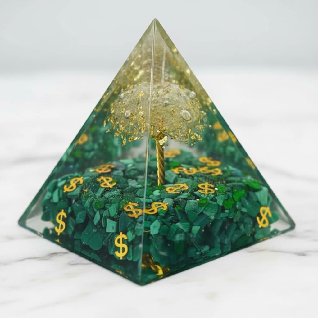Orgonit Pyramide - Baum des Geldes CrystalScents