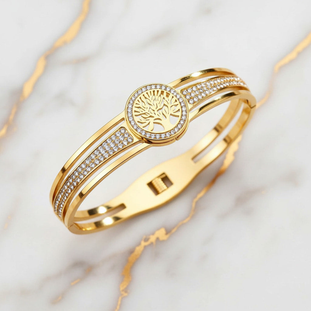 Armband Gold - Baum des Lebens CrystalScents