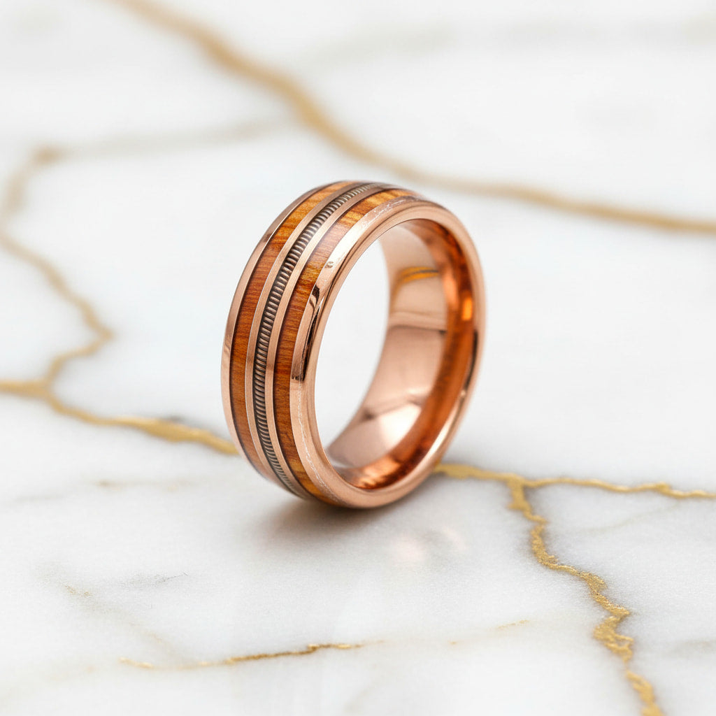 Ring mit Gitarrenseite - stilvolles Schmuckstück CrystalScents