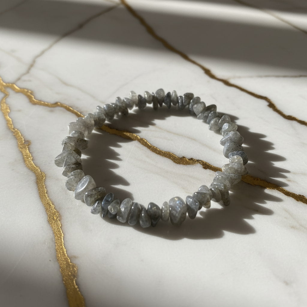 Labradorit Splitterarmband – Intuition & innere Stärke