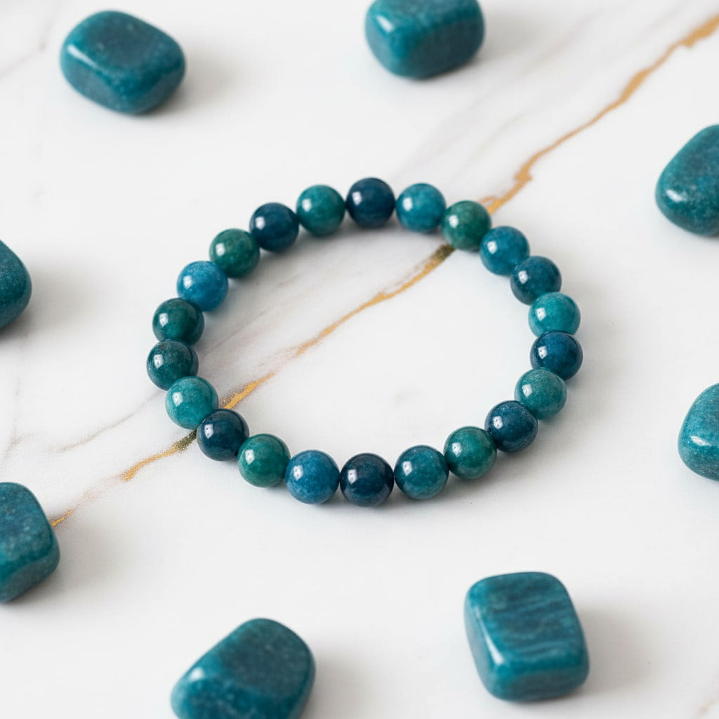 Apatit Kugelarmband - positive Energie