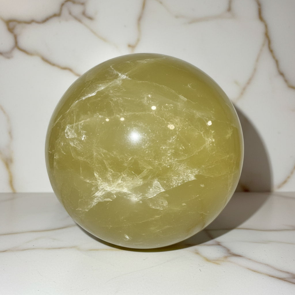 Große Citrin Kugel – Lebensfreude & Energie CrystalScents