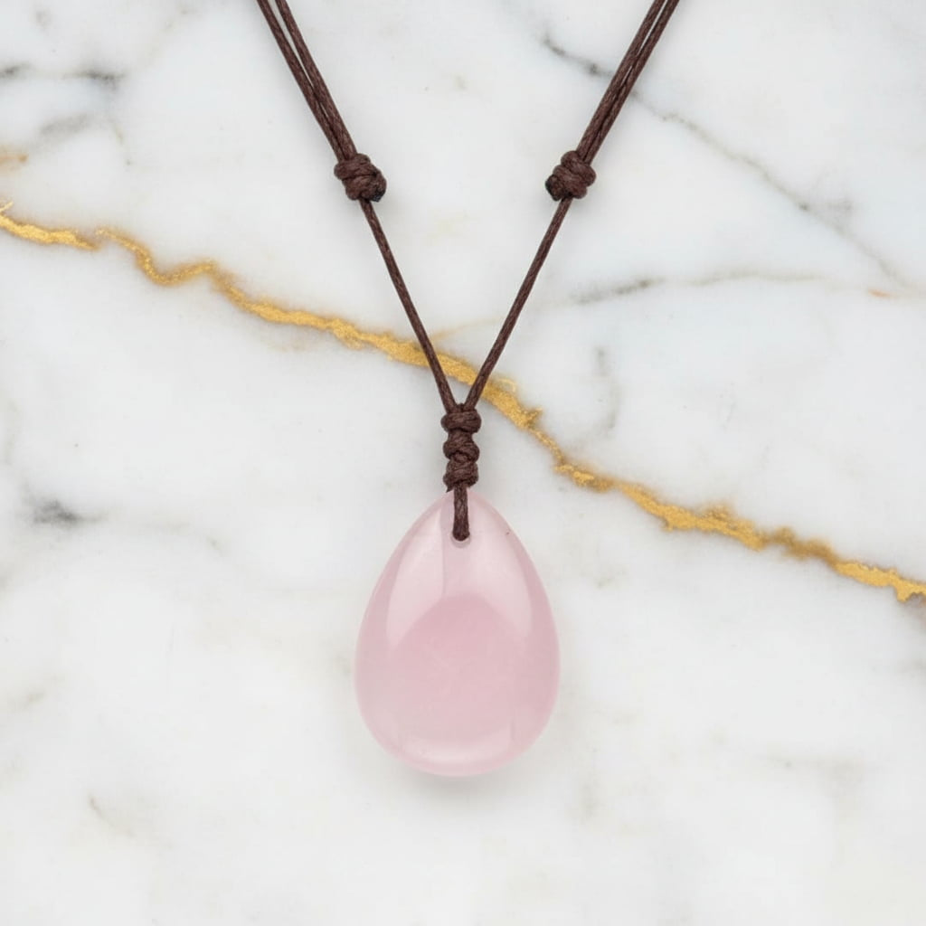 Rosenquarz Halskette - Licht & Liebe CrystalScents
