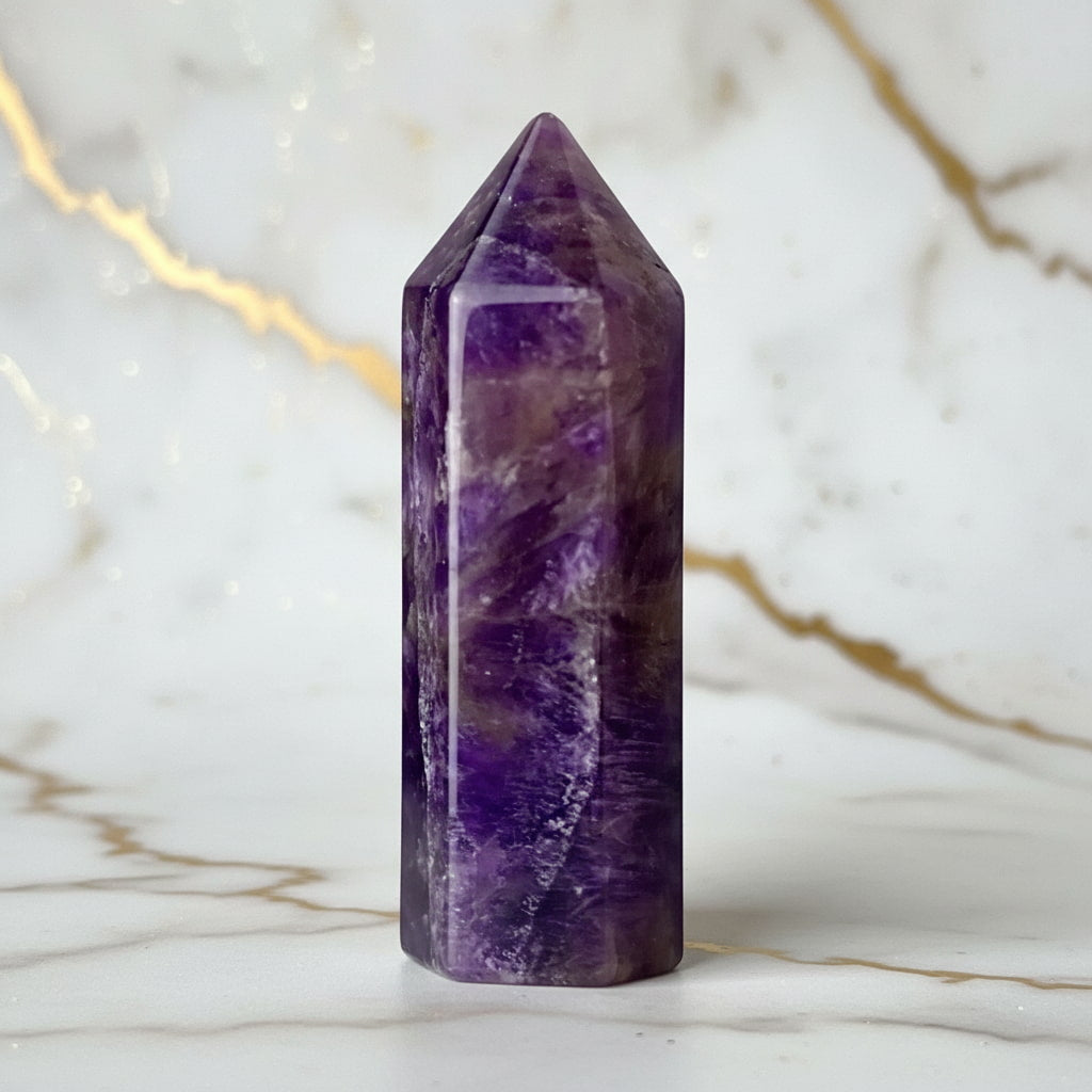 Mini Amethyst Obelisk – Gebündelte Kraft CrystalScents