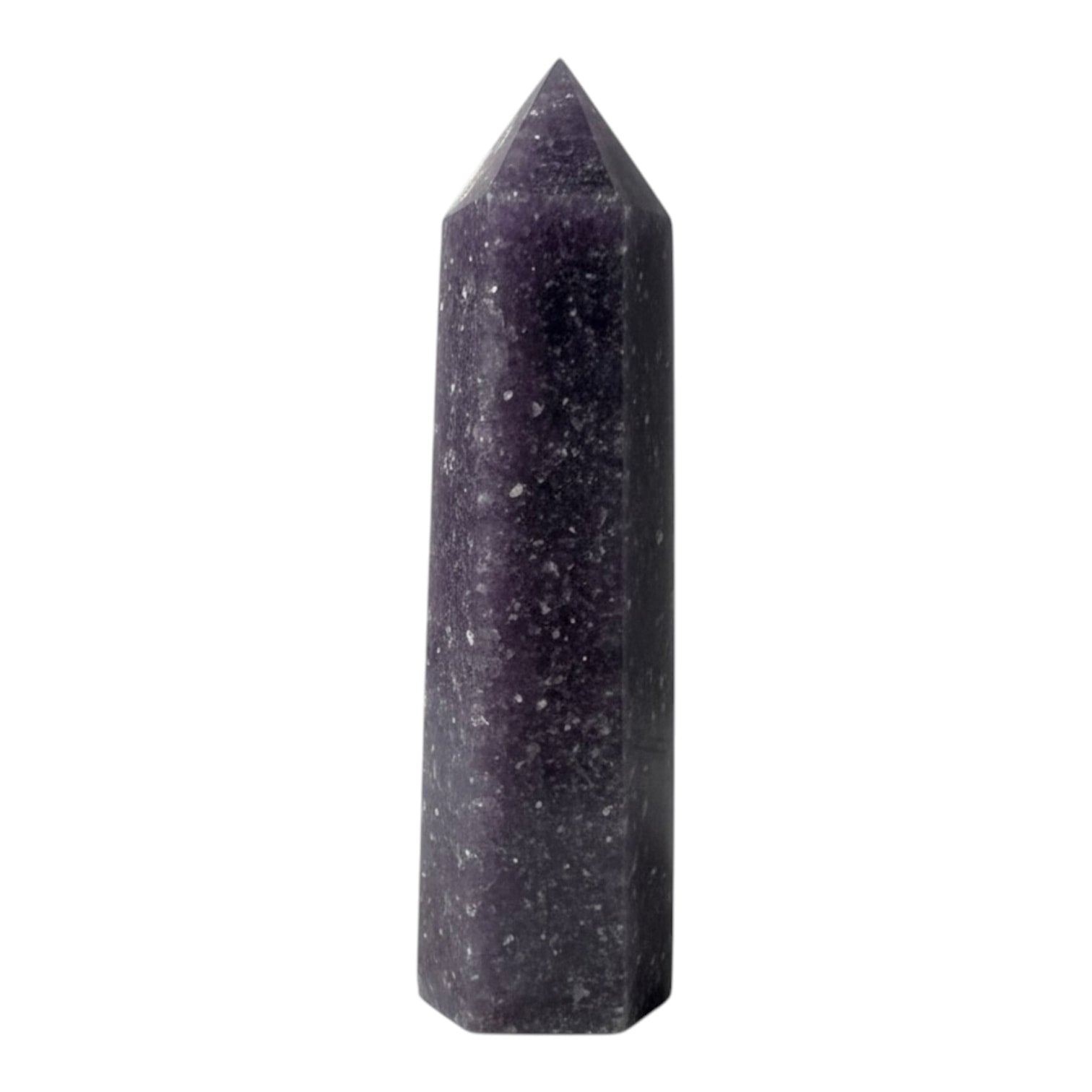 Lepidolith Obelisk – Magie & Funkeln