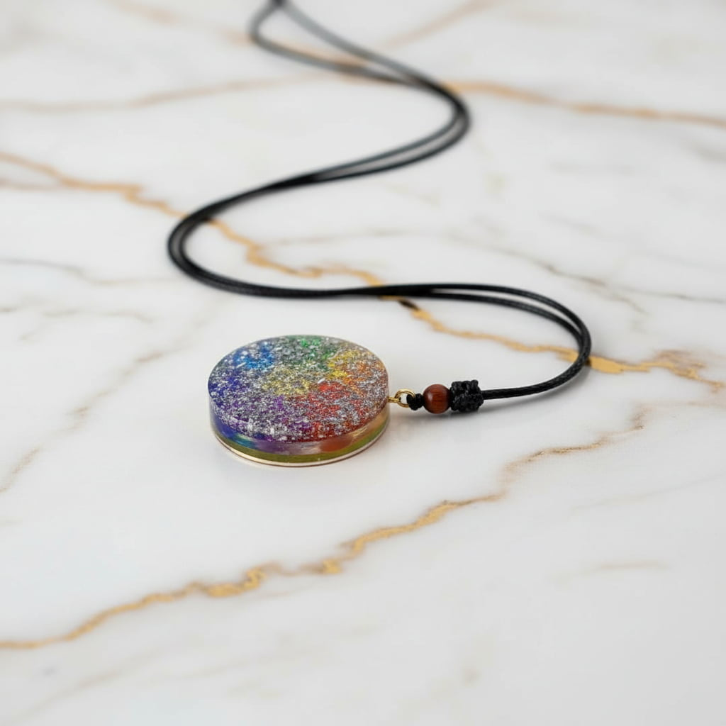 Orgonit Halskette – Regenbogen Anhänger CrystalScents