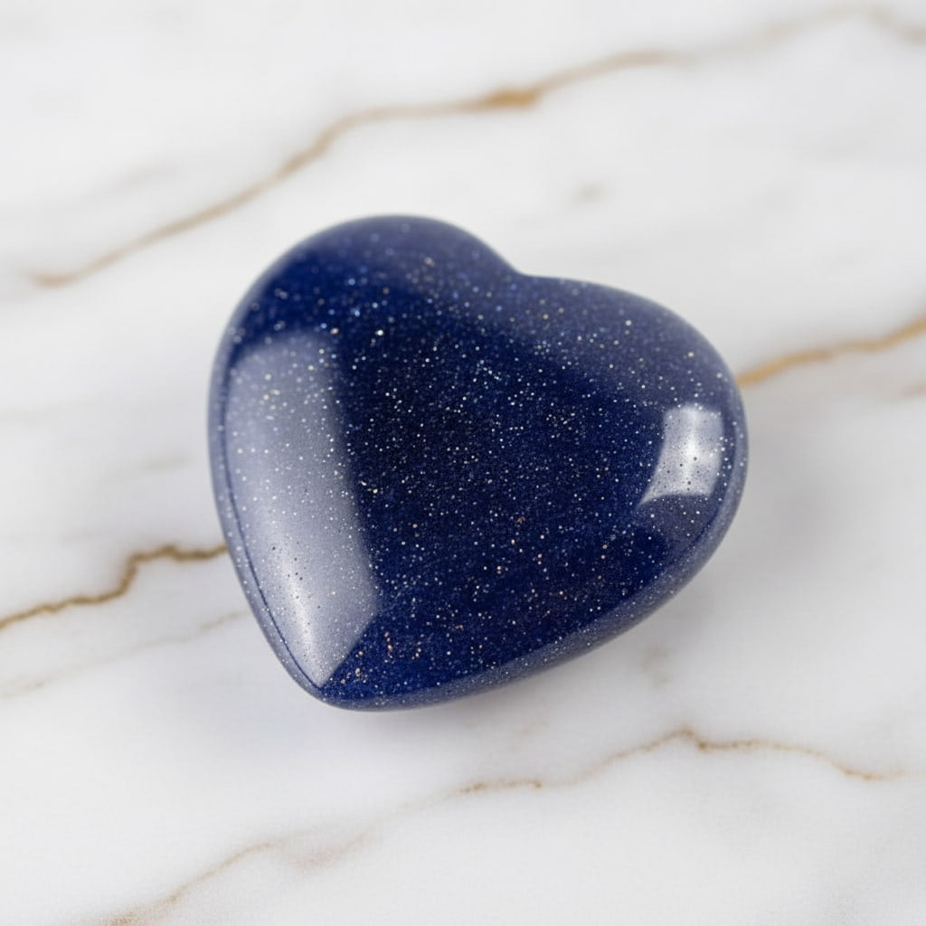 Mini Blaufluss Herz – voller Schimmer & Energie CrystalScents