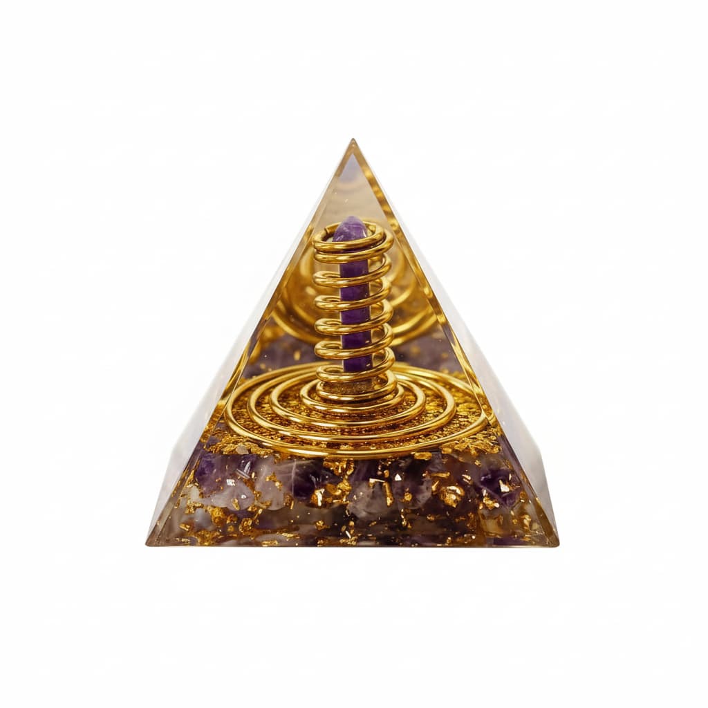 Orgonit Pyramide Amethyst - Geist & Seele CrystalScents