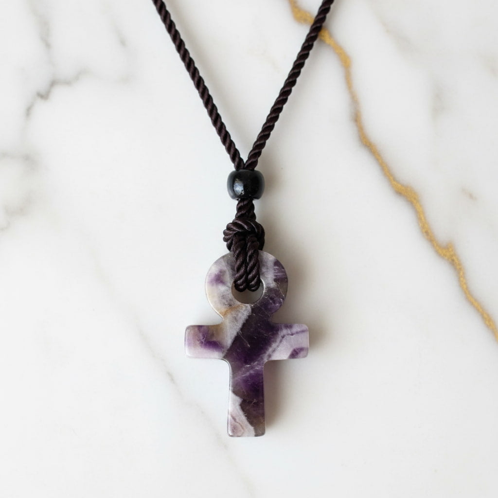 Amethyst Halskette – Anch-Anhänger für Ruhe & Gelassenheit CrystalScents