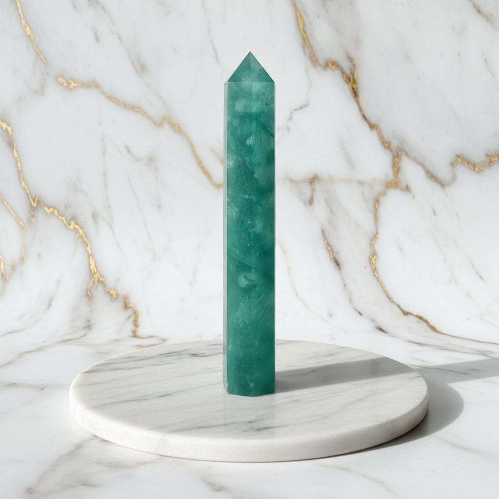Fluorit Obelisk – Strahlendes Statement