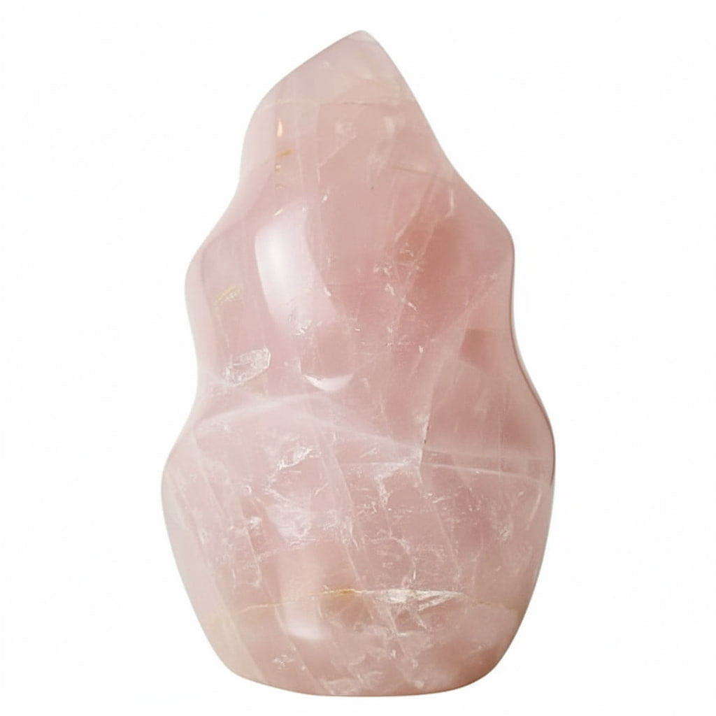 Große Rosenquarz Flamme – Ausdrucksstarkes Naturjuwel CrystalScents