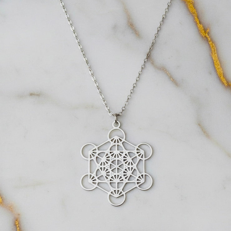 Halskette – Silberne „Heilige Geometrie“ CrystalScents