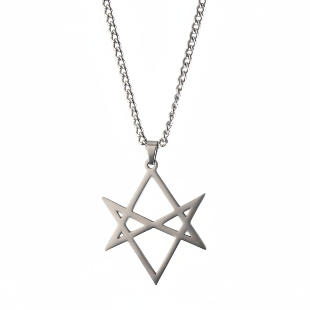 Halskette – Silber mit geometrischem Stern-Anhänger CrystalScents