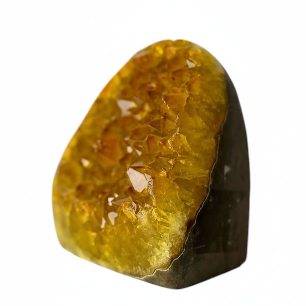 Amethystdruse Gelb – Funkelndes Deko-Highlight CrystalScents
