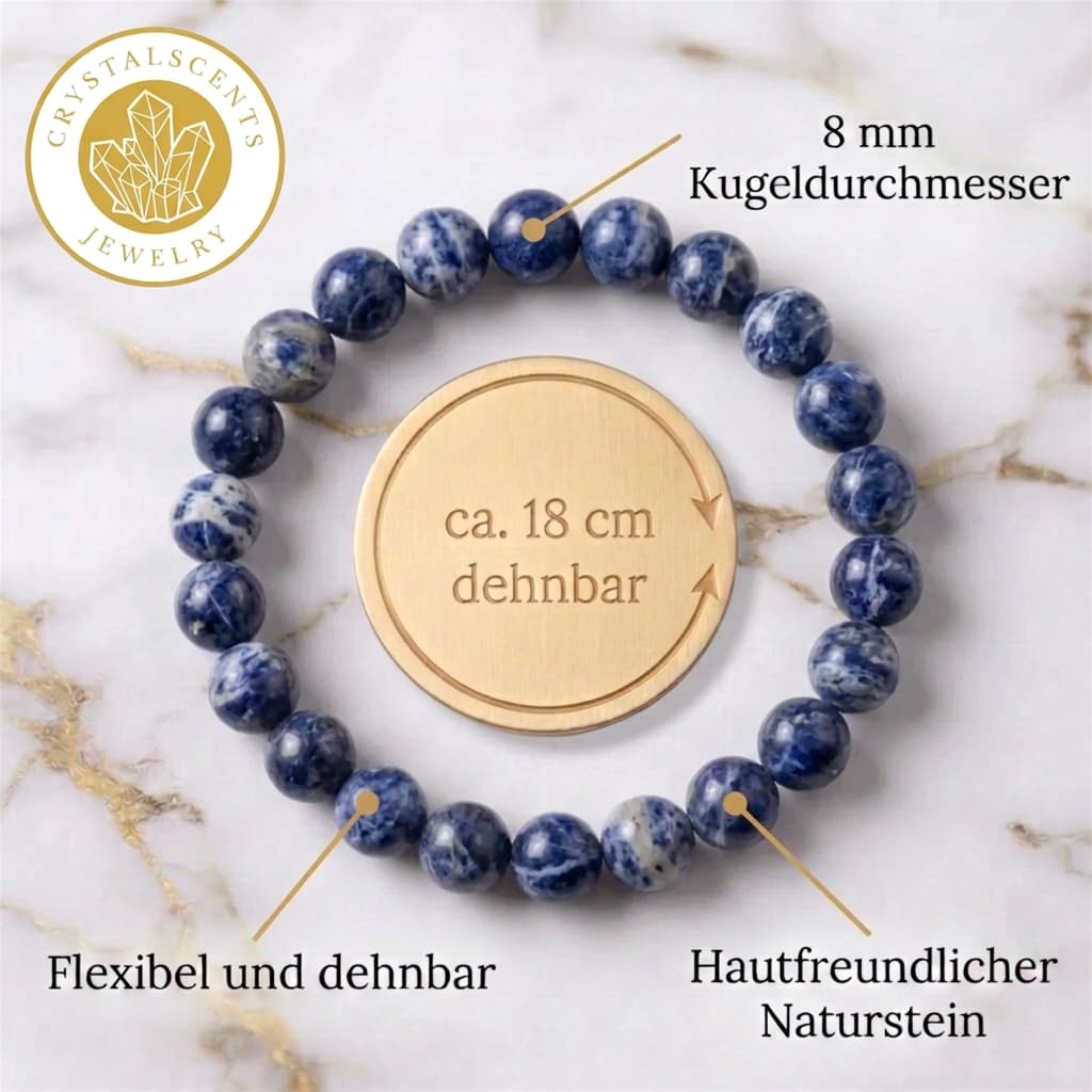 Sodalith Kugelarmband – Stilvolles Schmuckstück