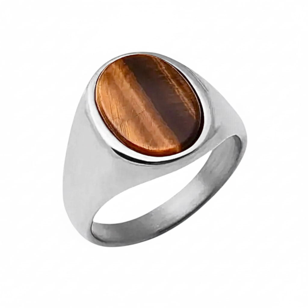 Tigerauge Ring - Kraft & Klarheit CrystalScents