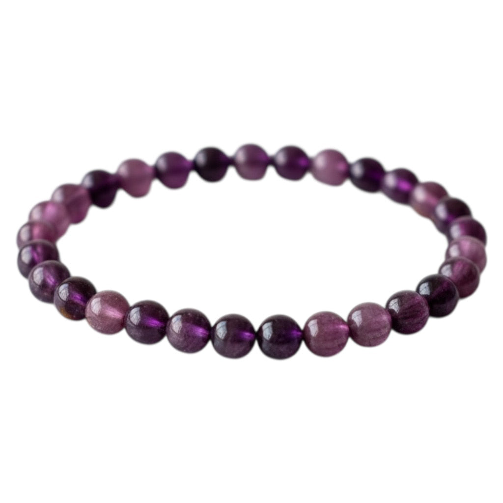 Lepidolith Kugelarmband - Ruhe & Ausstrahlung CrystalScents