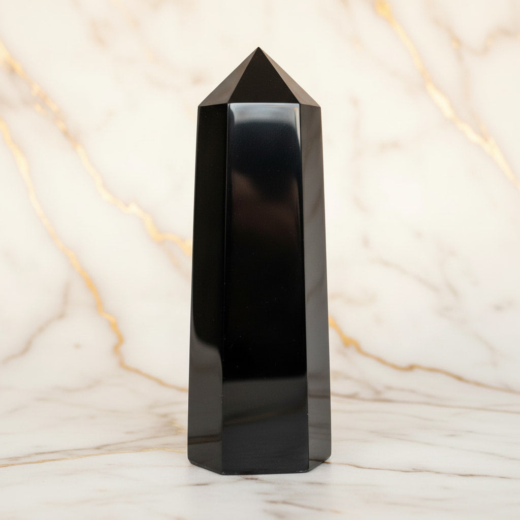 Obsidian Obelisk – Schutzstein JETZT sichern CrystalScents