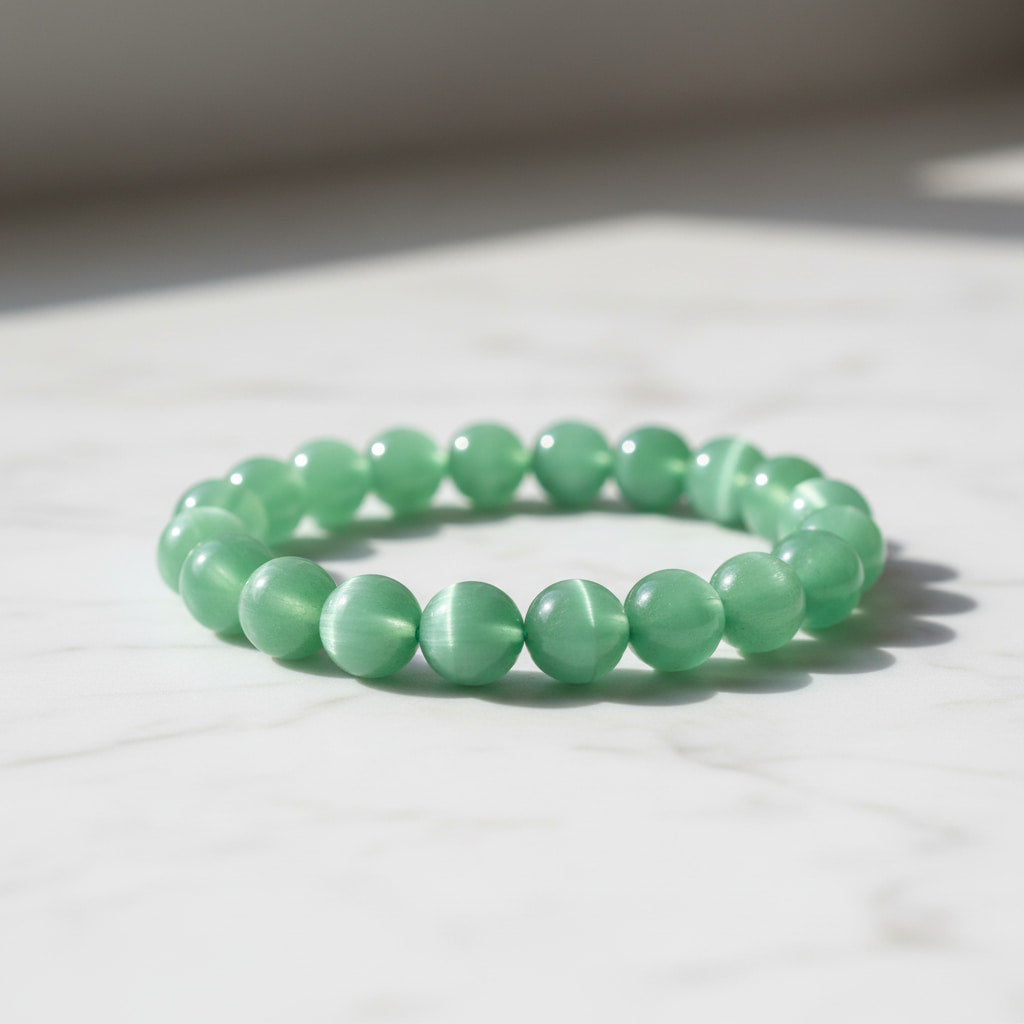 Katzenauge Kugelarmband – Harmonie & innere Ruhe