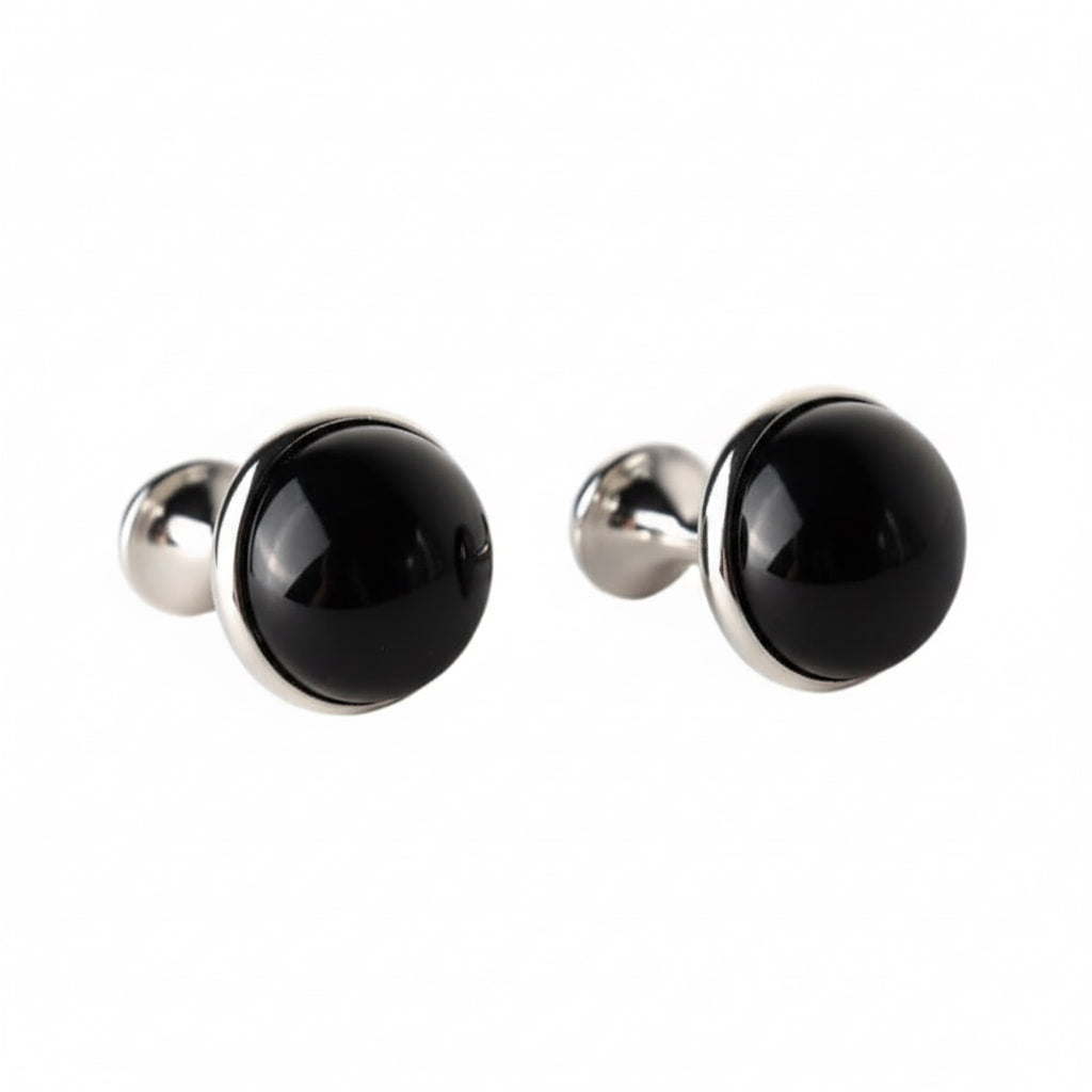 Obsidian Manschettenknöpfe - Stärke & Stabilität CrystalScents