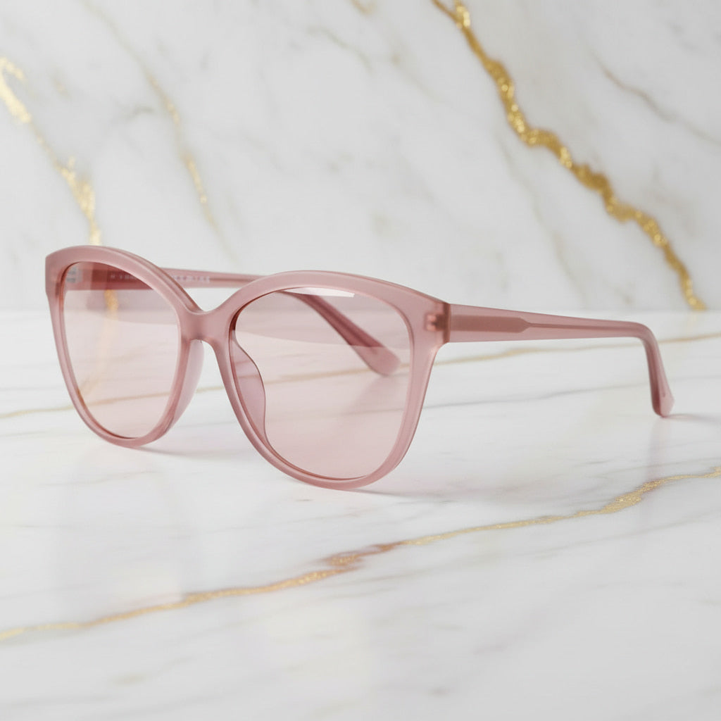 Sonnenbrille – Durchsichtig pink Cateye CrystalScents