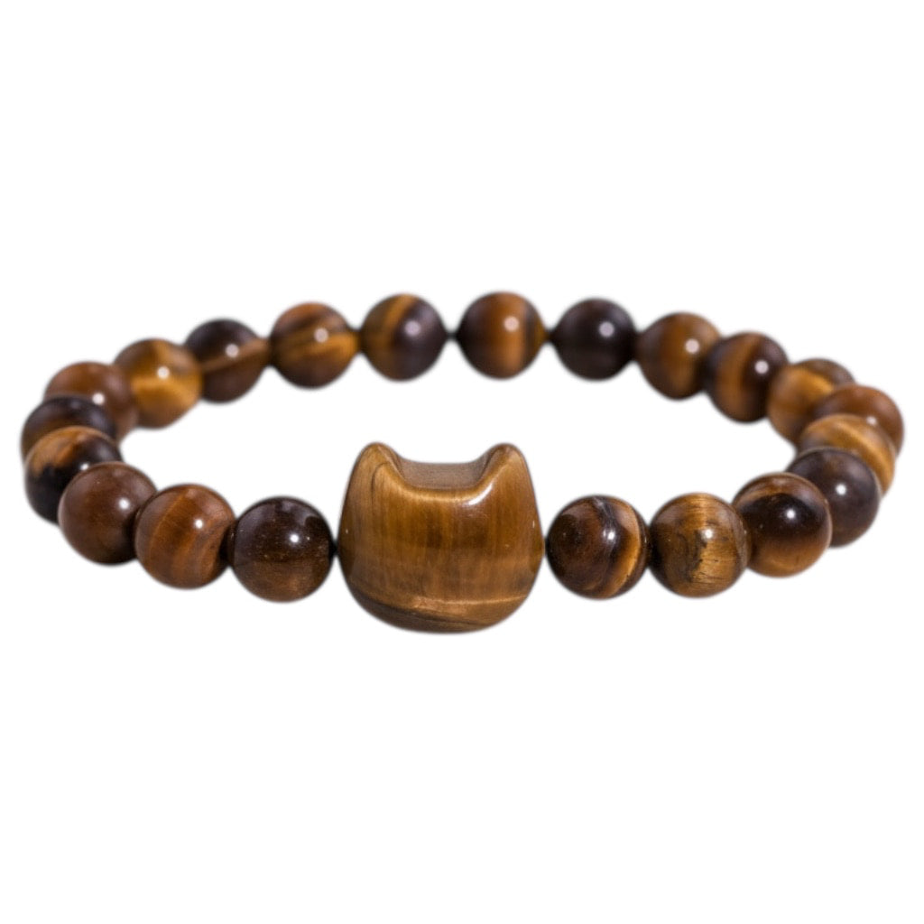 Tigerauge Kugelarmband - Katze CrystalScents