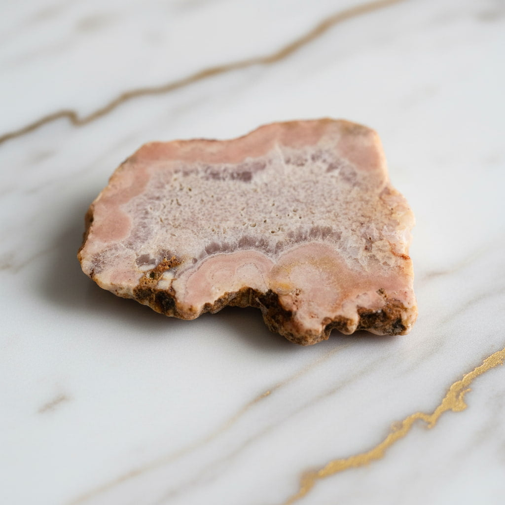 Amethyst Scheibe – Rosa Kristallstück